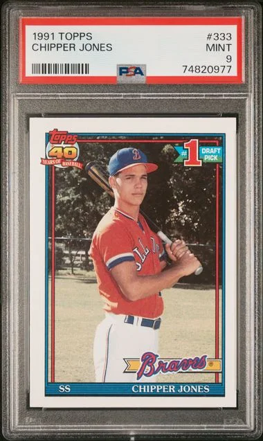 1991 Topps Chipper Jones #333 card image