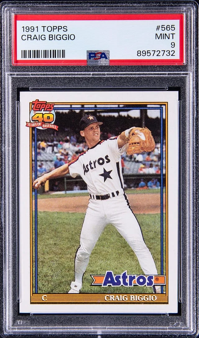 1991 Topps Craig Biggo #565 card image