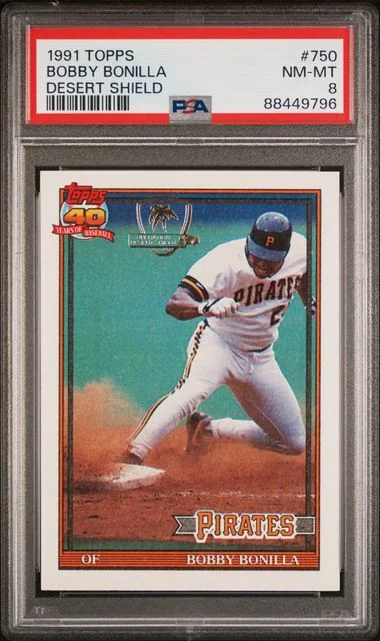 1991 Topps Desert Shield Bobby Bonilla #750 card image