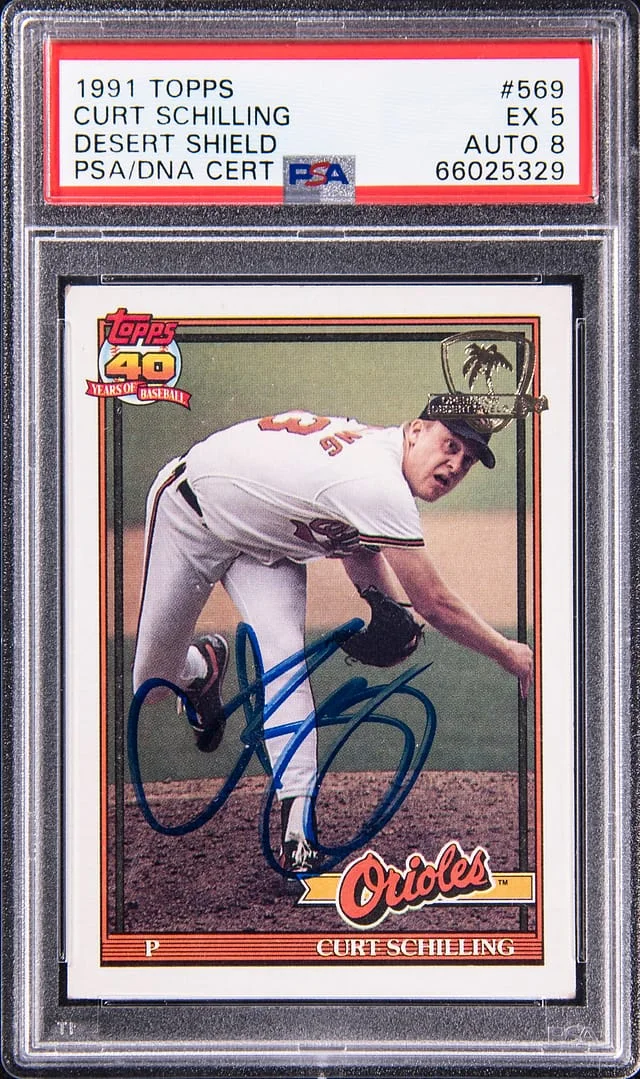 1991 Topps Desert Shield Curt Schilling #569 card image