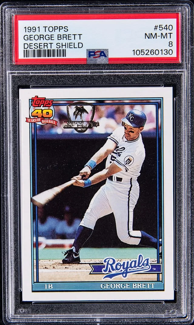 1991 Topps Desert Shield George Brett #540 card image