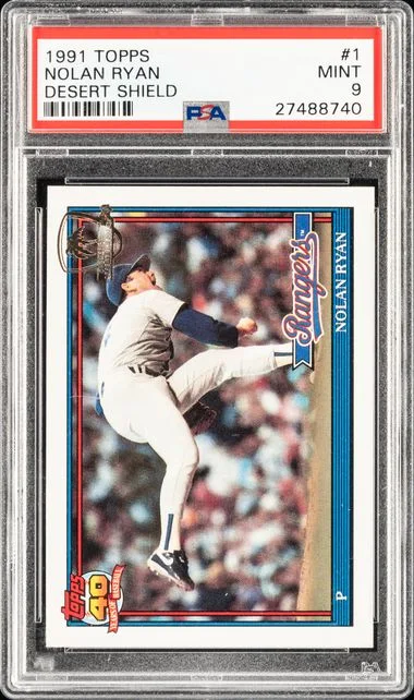 1991 Topps Desert Shield Nolan Ryan #1 card image