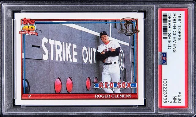 1991 Topps Desert Shield Roger Clemens #530 card image