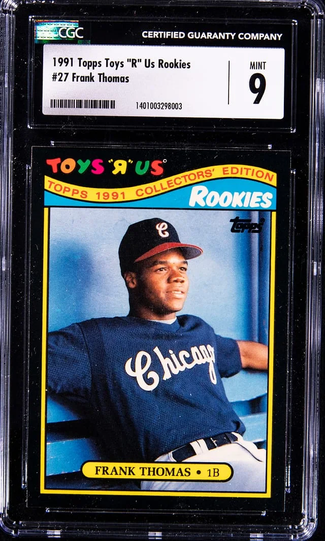 1991 Topps Frank Thomas Toys R Us Rookies #27 card image