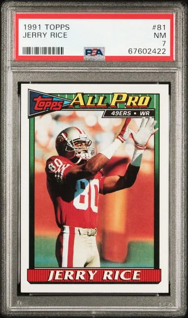 1991 Topps Jerry Rice #81 card image