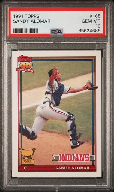 1991 Topps Sandy Alomar #165 card image