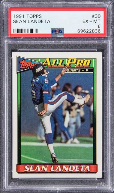1991 Topps Sean Landeta #30 card image
