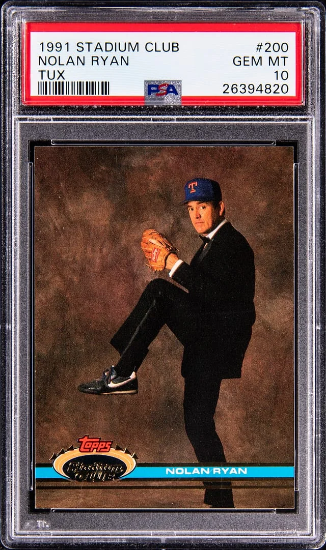 1991 Topps Stadium Club Nolan Ryan Tux #200 card image