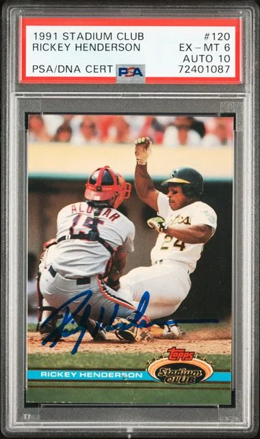 1991 Topps Stadium Club Rickey Henderson #120 card image