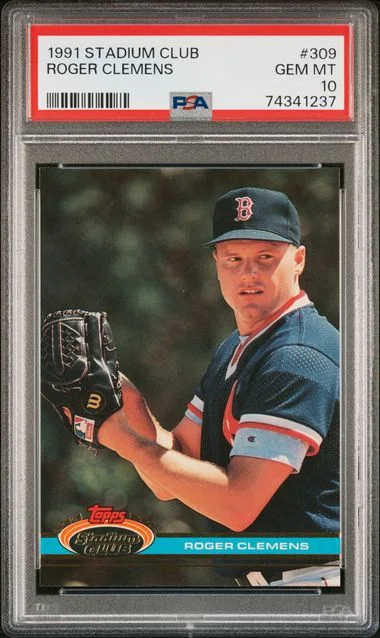 1991 Topps Stadium Club Roger Clemens #309 card image