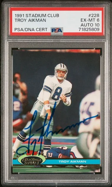 1991 Topps Stadium Club Troy Aikman #228 card image