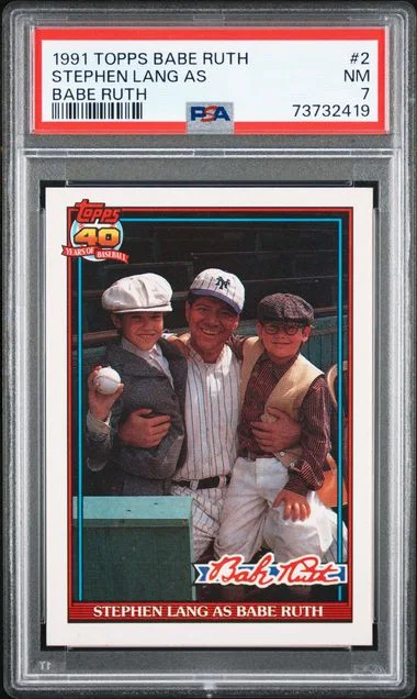 1991 Topps Stephen Lang As Babe Ruth #2 card image