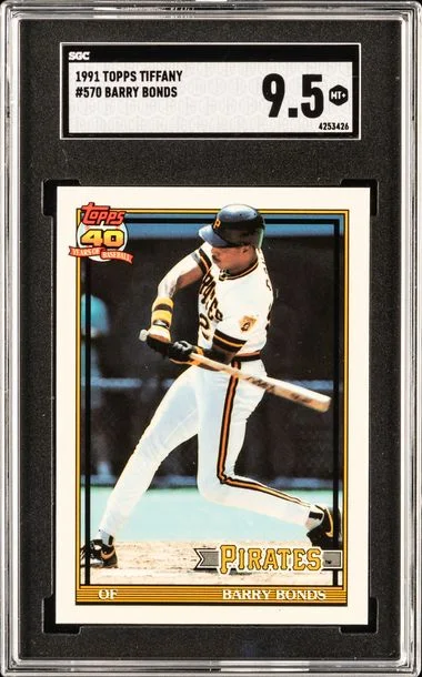 1991 Topps Tiffany Barry Bonds #570 card image