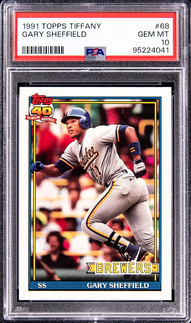 1991 Topps Tiffany Gary Sheffield #68 card image