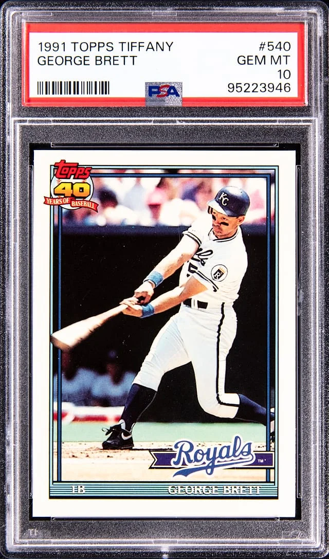 1991 Topps Tiffany George Brett #540 card image