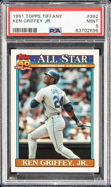 1991 Topps Tiffany Ken Griffey Jr. #392 card image