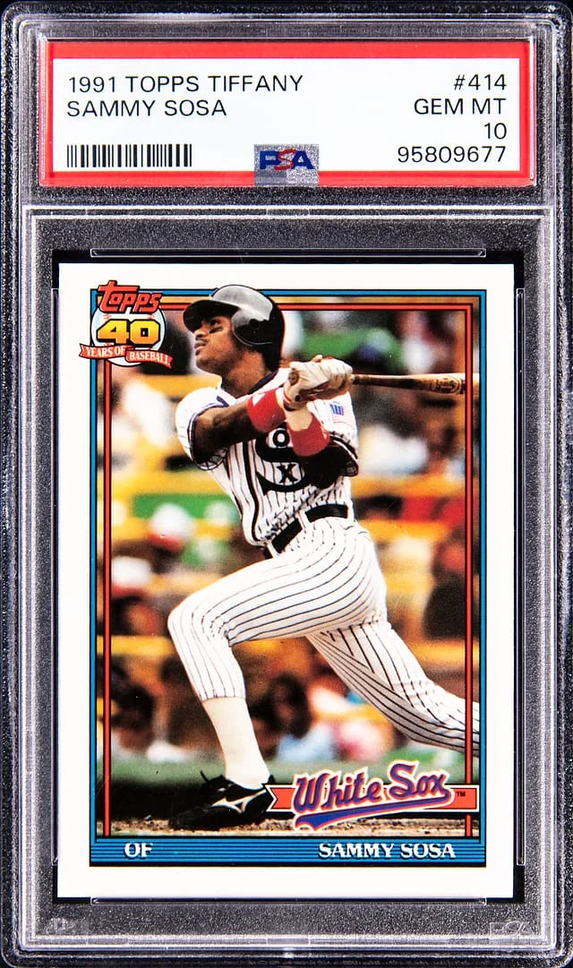 1991 Topps Tiffany Sammy Sosa #414 card image