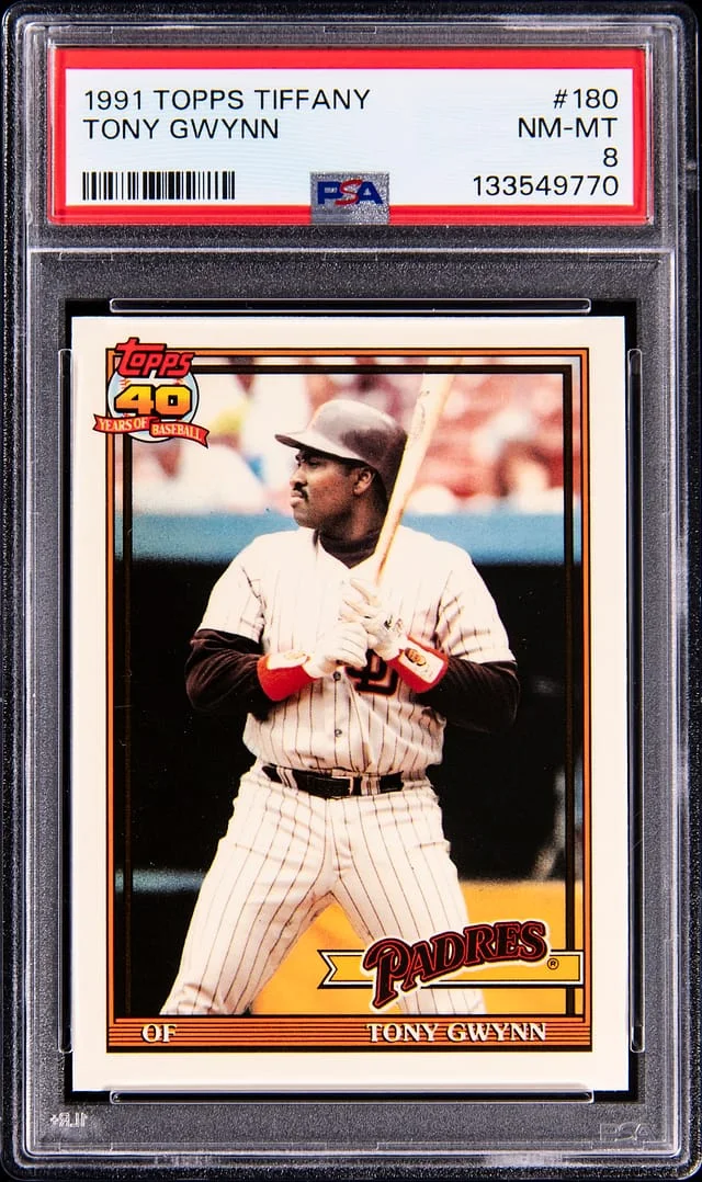 1991 Topps Tiffany Tony Gwynn #180 card image