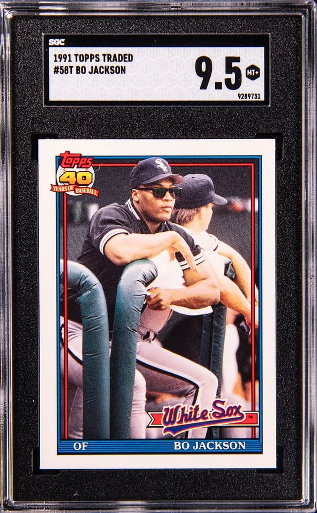 1991 Topps Traded Bo Jackson #58T card image