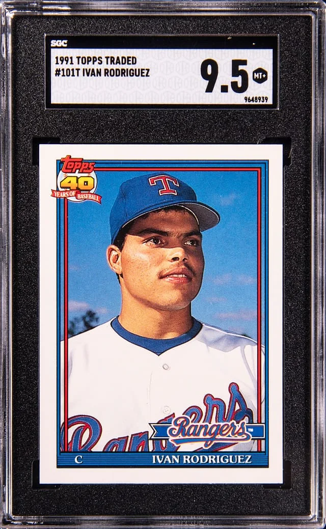 1991 Topps Traded Ivan Rodriguez Tiffany #101T card image