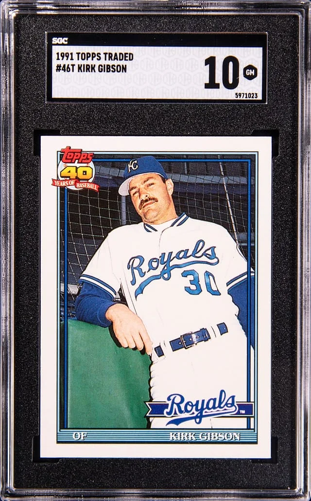 1991 Topps Traded Kirk Gibson #46T card image