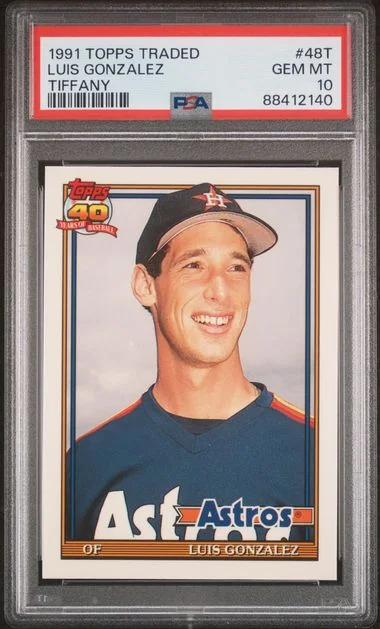 1991 Topps Traded Luis Gonzalez Tiffany #48T card image