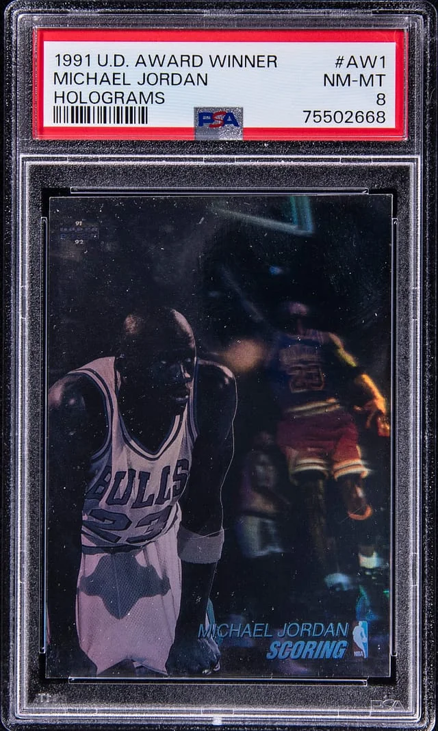 1991 UD Award Winner Holograms Michael Jordan #AW1 card image