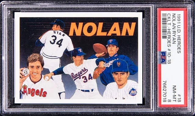 1991 U.D. Heroes Checklist Nolan Ryan #18 card image