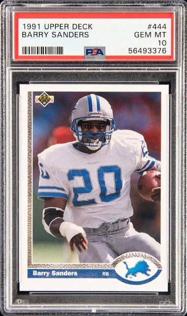 1991 Upper Deck Barry Sanders #444 card image