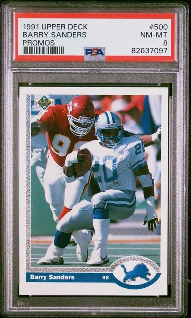 1991 Upper Deck Barry Sanders Promos #500 card image