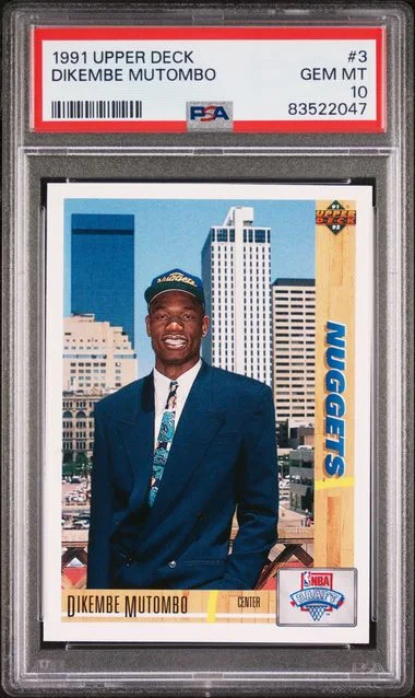 1991 Upper Deck Dikembe Mutombo #3 card image