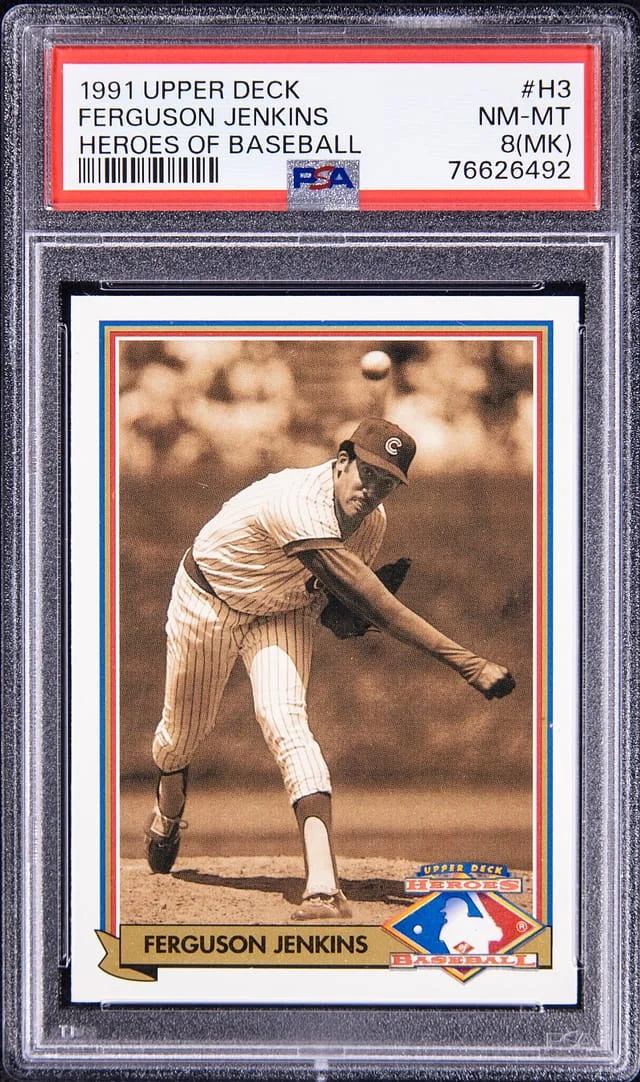 1991 Upper Deck Fergusion Jenkins Heroes Of Baseball #H3 card image