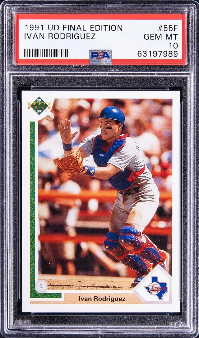 1991 Upper Deck Final Edition Ivan Rodriguez #55F card image