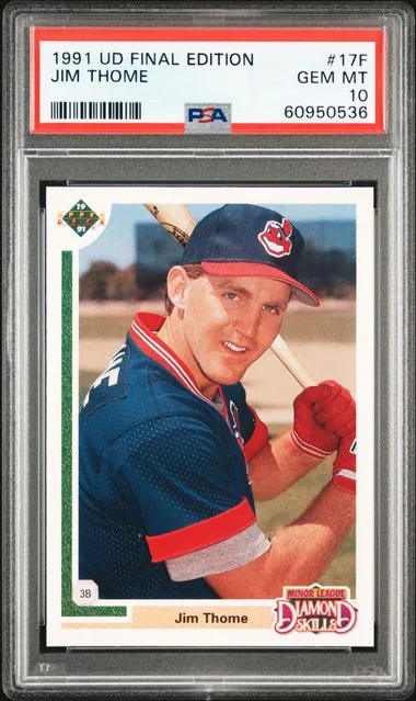 1991 Upper Deck Final Edition Jim Thome #17F card image