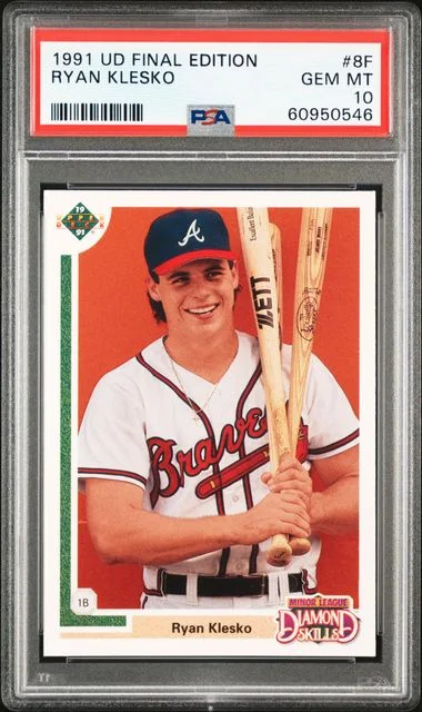 1991 Upper Deck Final Edition Ryan Klesko #8F card image