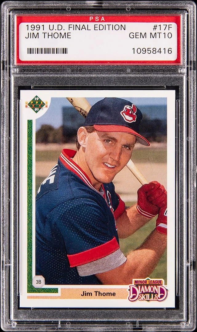 1991 Upper Deck Jim Thome #17F card image