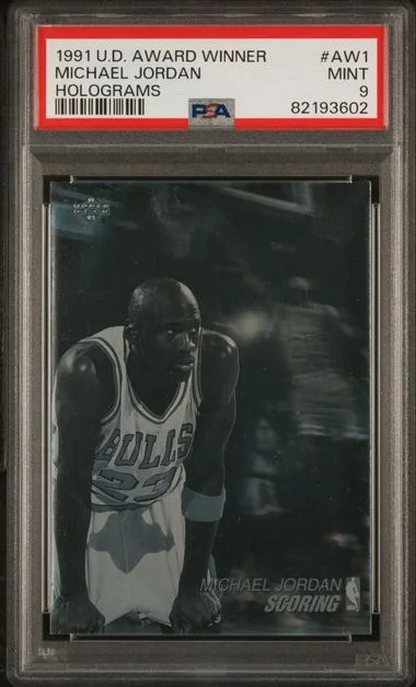 1991 Upper Deck Michael Jordan Award Winner Hologram #AW1 card image