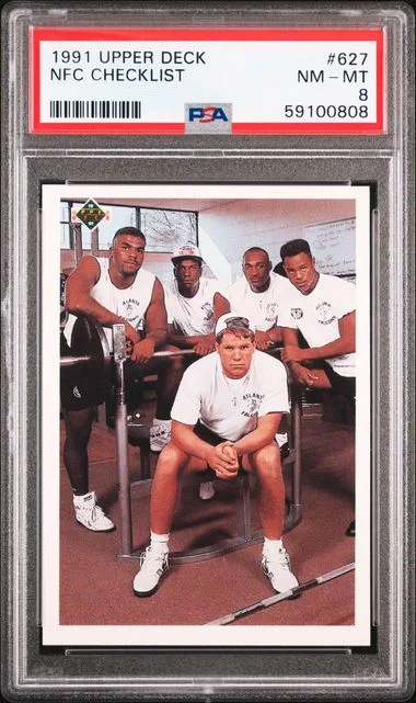 1991 Upper Deck NFC Checklist #627 card image