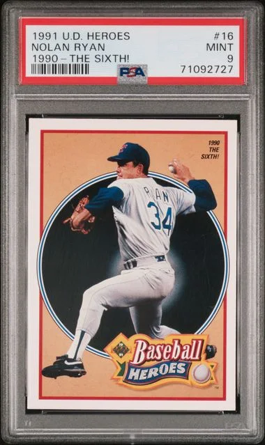 1991 Upper Deck Nolan Ryan Heroes '90 The Sixth! #16 card image