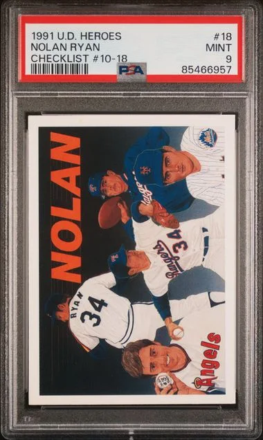 1991 Upper Deck Nolan Ryan Heroes Checklist 10-18 #18 card image