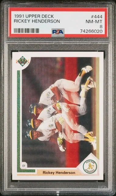 1991 Upper Deck Rickey Henderson #444 card image