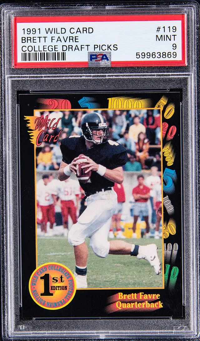 1991 Wild Card College Draft Picks Brett Favre #119 card image