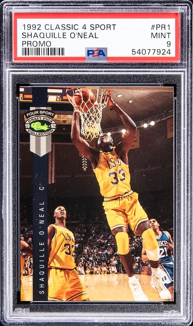 1992-93 Classic 4 Sport Promo Shaquille O'Neal #PR1 card image