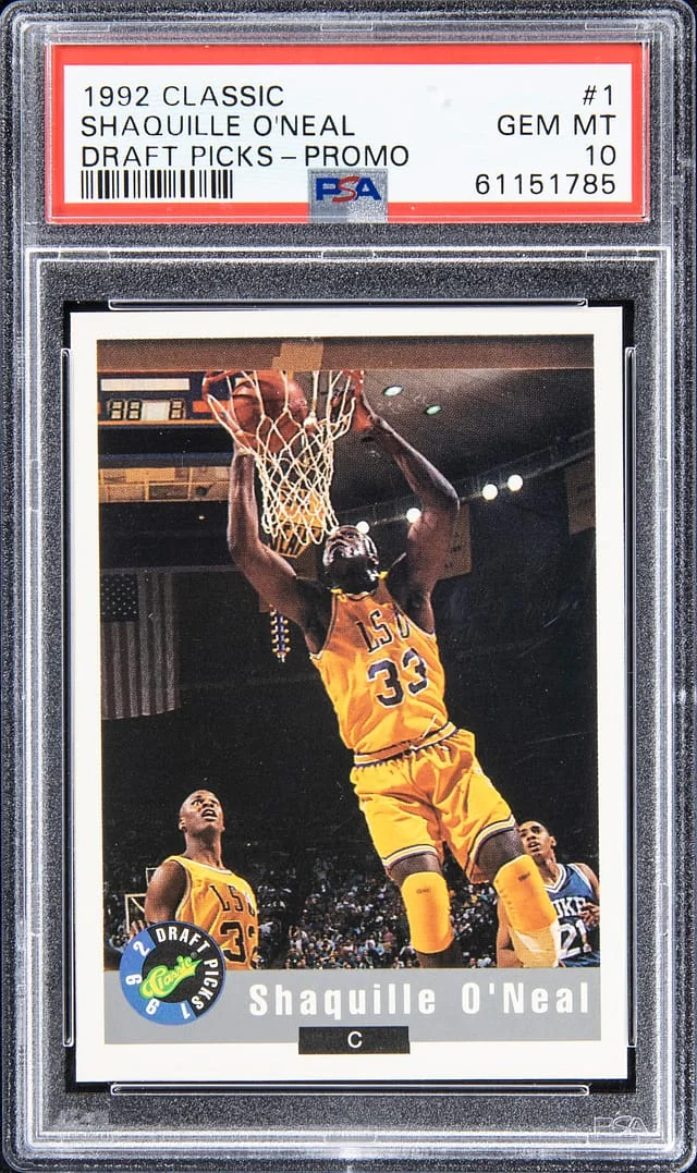 1992-93 Classic Draft Picks Promo Shaquille O'Neal #1 card image