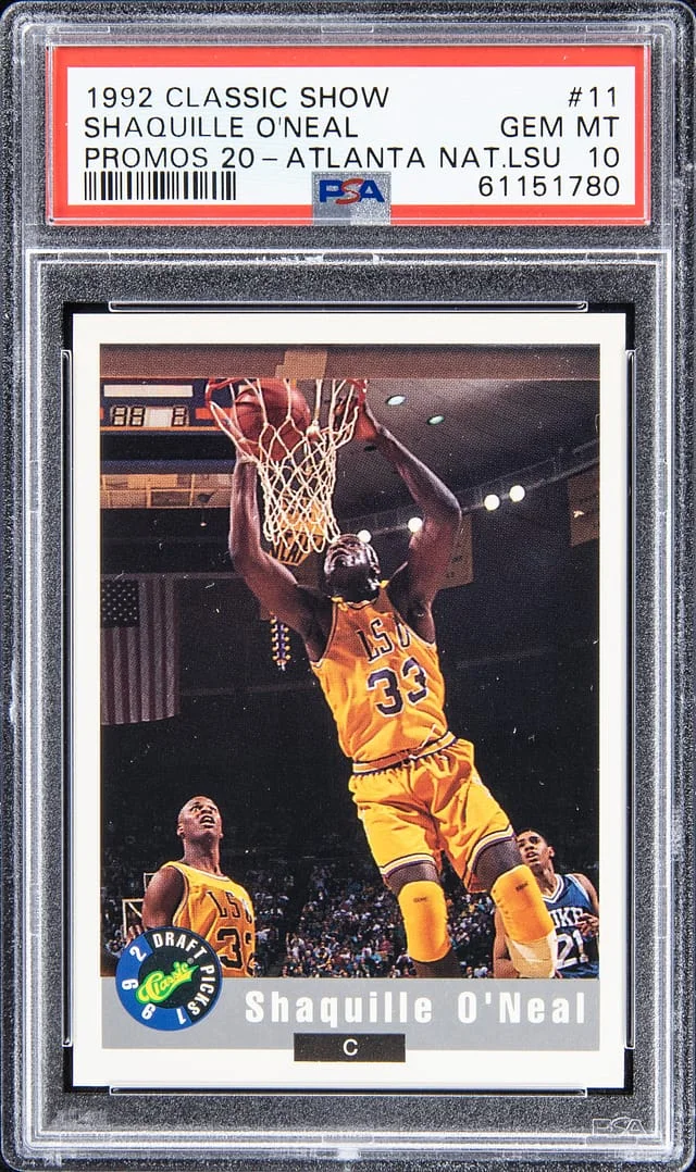 1992-93 Classic Show Promos 20 Atlanta National LSU Shaquille O'Neal #11 card image