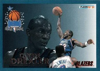 1992-93 Fleer Clyde Drexler [All-Stars] All-Stars #13 card image