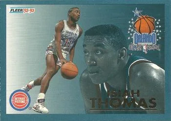 1992-93 Fleer Isiah Thomas [All-Stars] All-Stars #11 card image