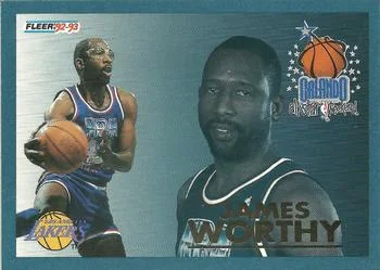 1992-93 Fleer James Worthy [All-Stars] All-Stars #24 card image