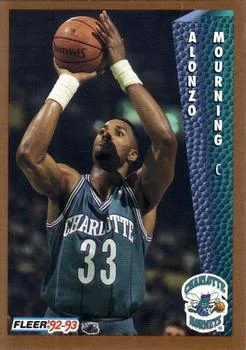 1992-93 Fleer Alonzo Mourning #311 card image