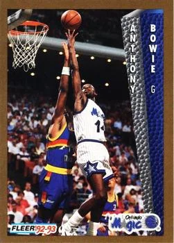 1992-93 Fleer Anthony Bowie #159 card image